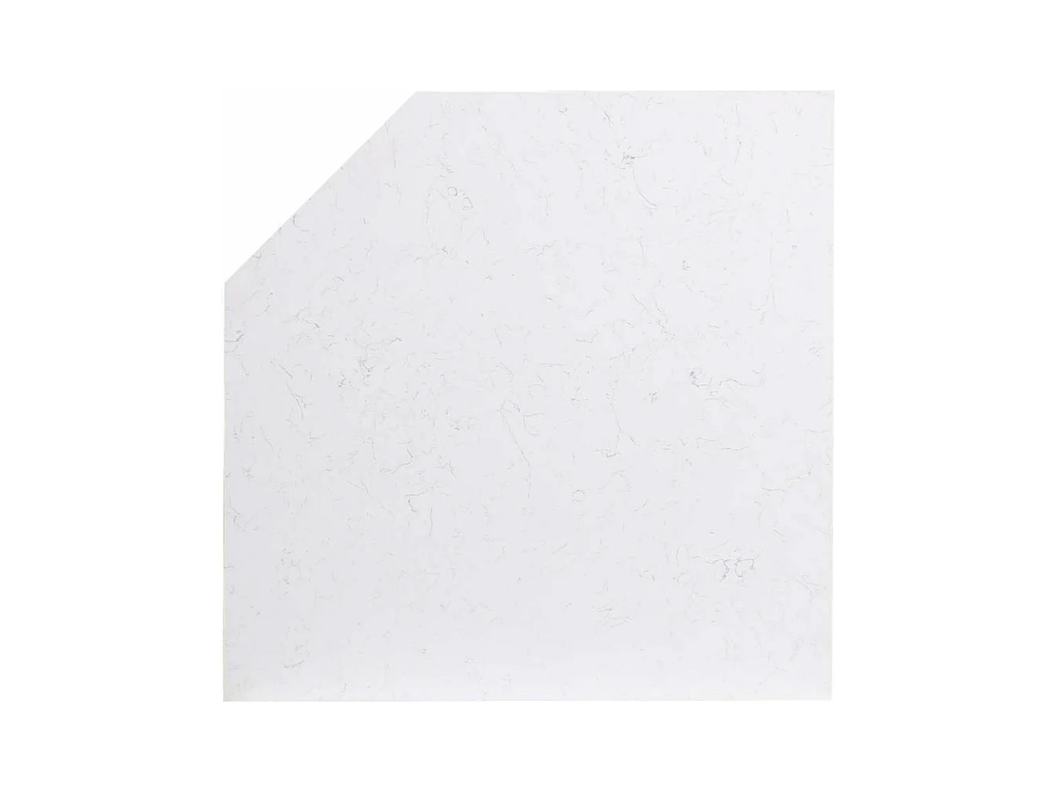 Plan de travail meuble bas d'angle Pierre Blanc - Harmonie Interior's