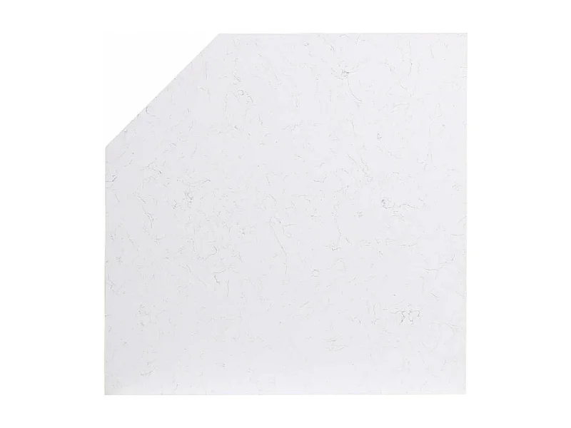 Plan de travail meuble bas d'angle Pierre Blanc - Harmonie Interior's