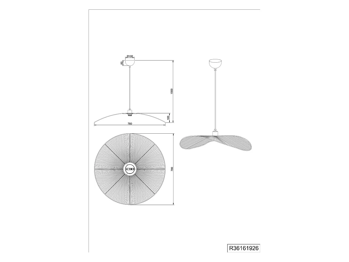 Suspension aérienne Ø78 cm