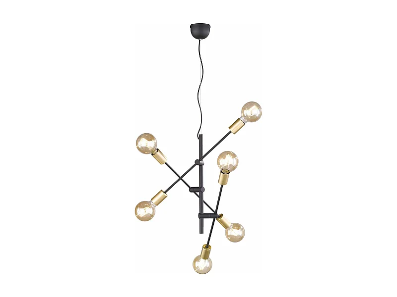 Suspension Cross six lampes