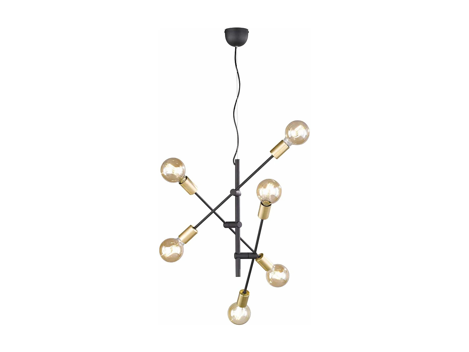 Suspension Cross six lampes