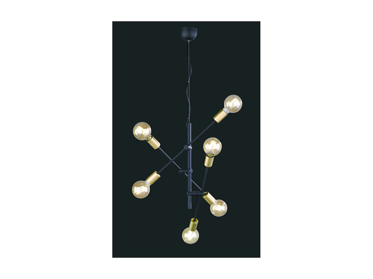 Suspension Cross six lampes