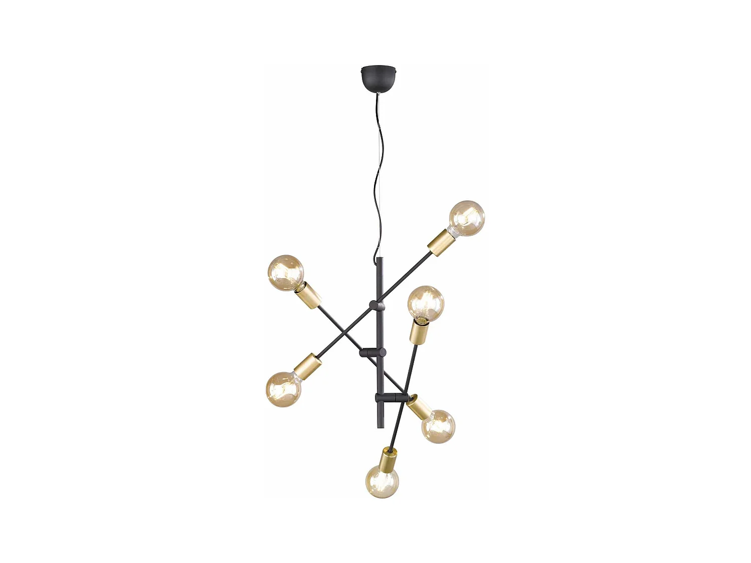 Suspension Cross six lampes