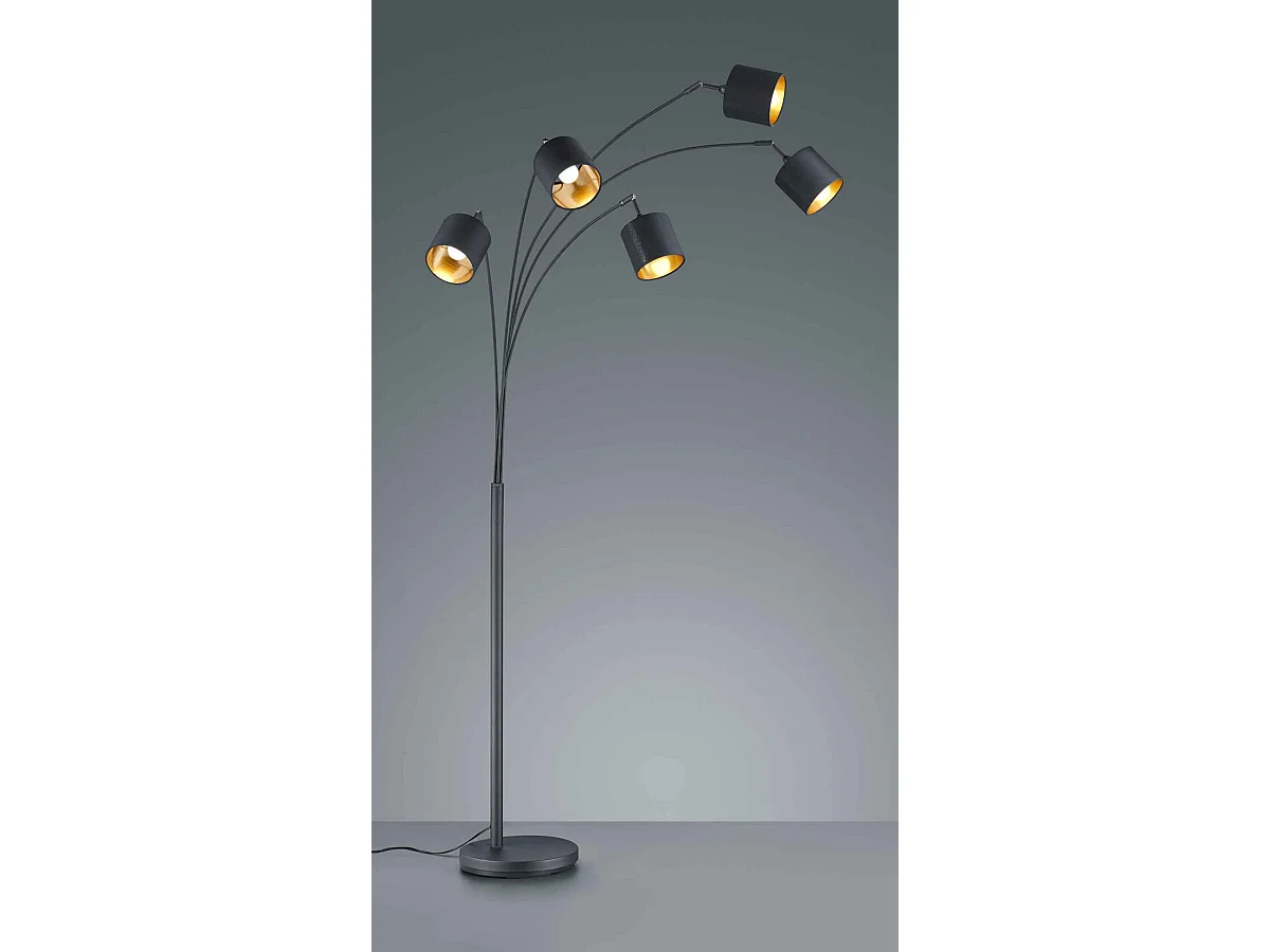 Lampadaire arc 5 lampes Tommy