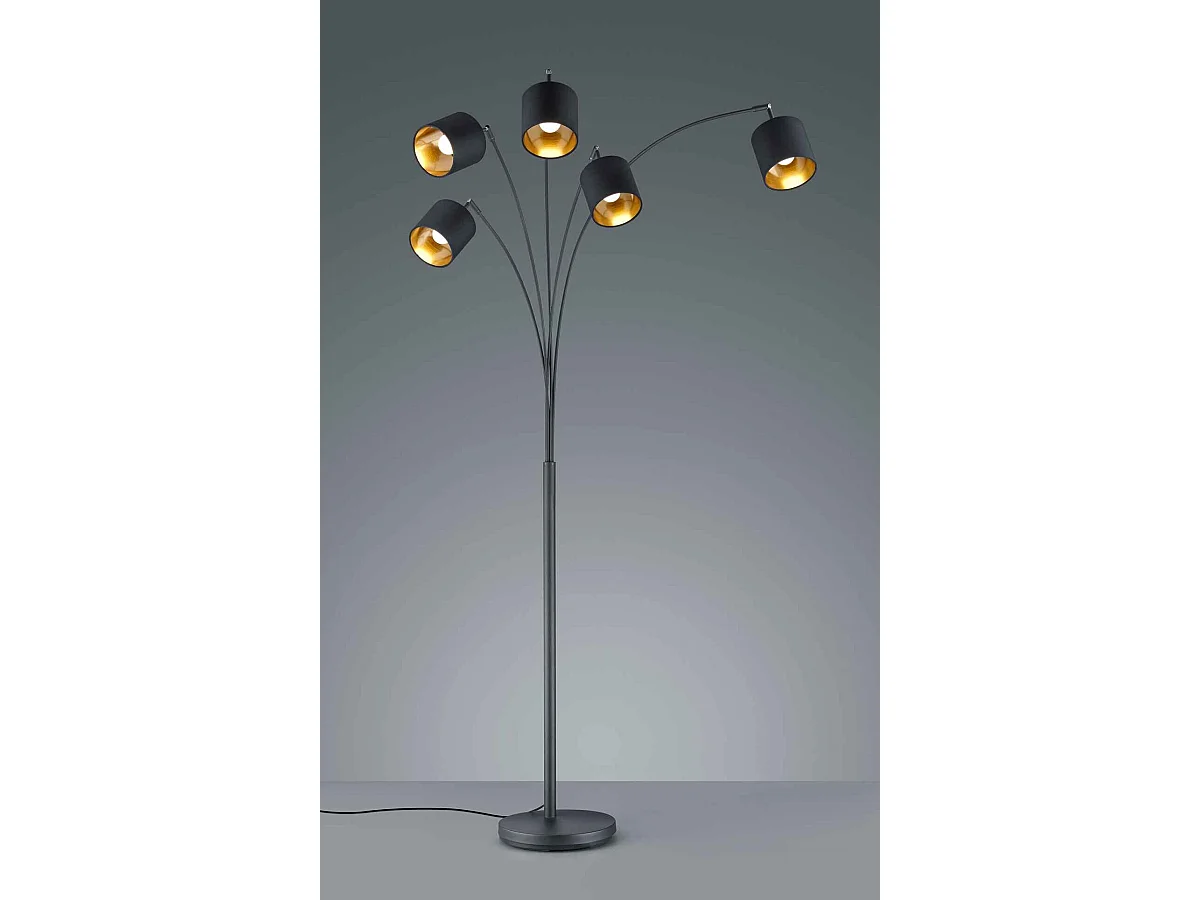 Lampadaire arc 5 lampes Tommy
