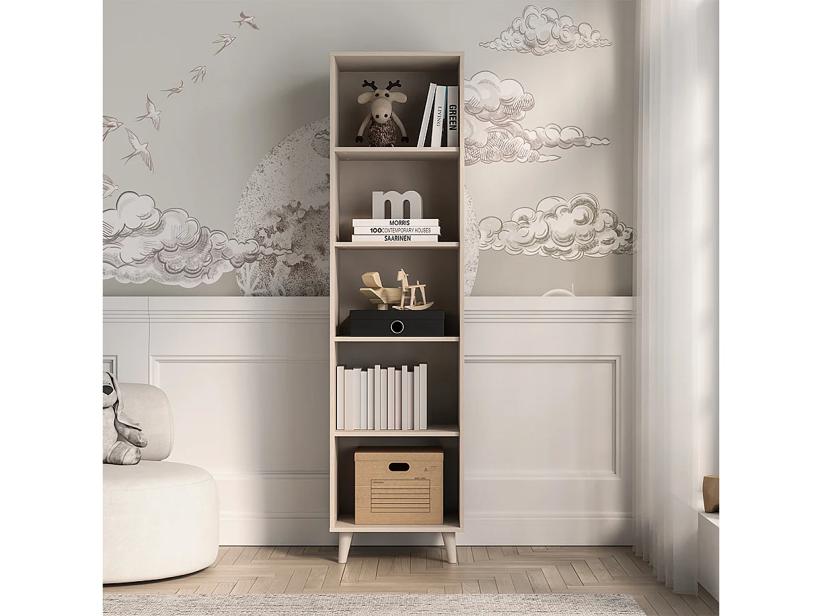 Bibliothèque colonne Alycia Beige