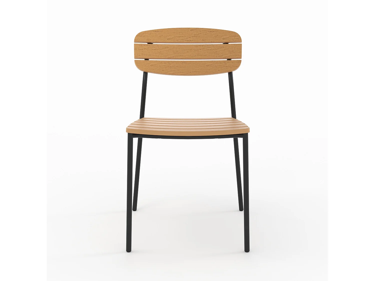 Set di 2 sedie da giardino Taya in legno per un design moderno e pratico