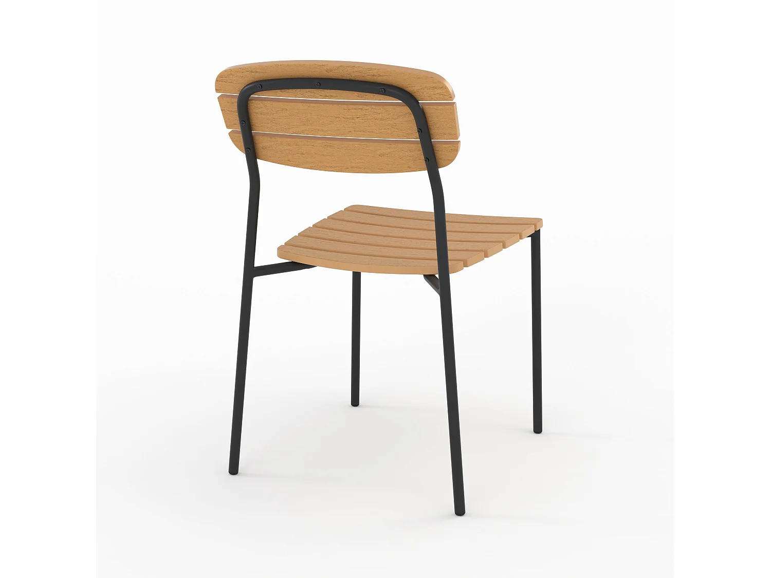 Set di 2 sedie da giardino Taya in legno per un design moderno e pratico