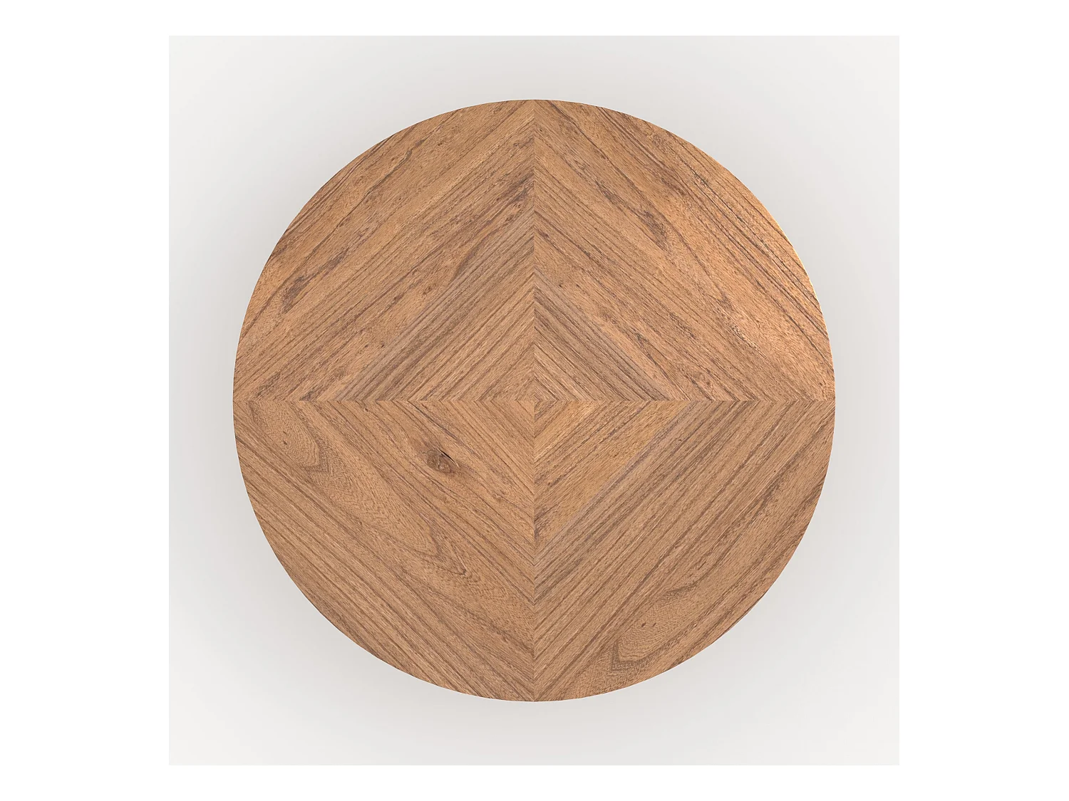 Mesa de centro redonda de madera de olmo - Garance