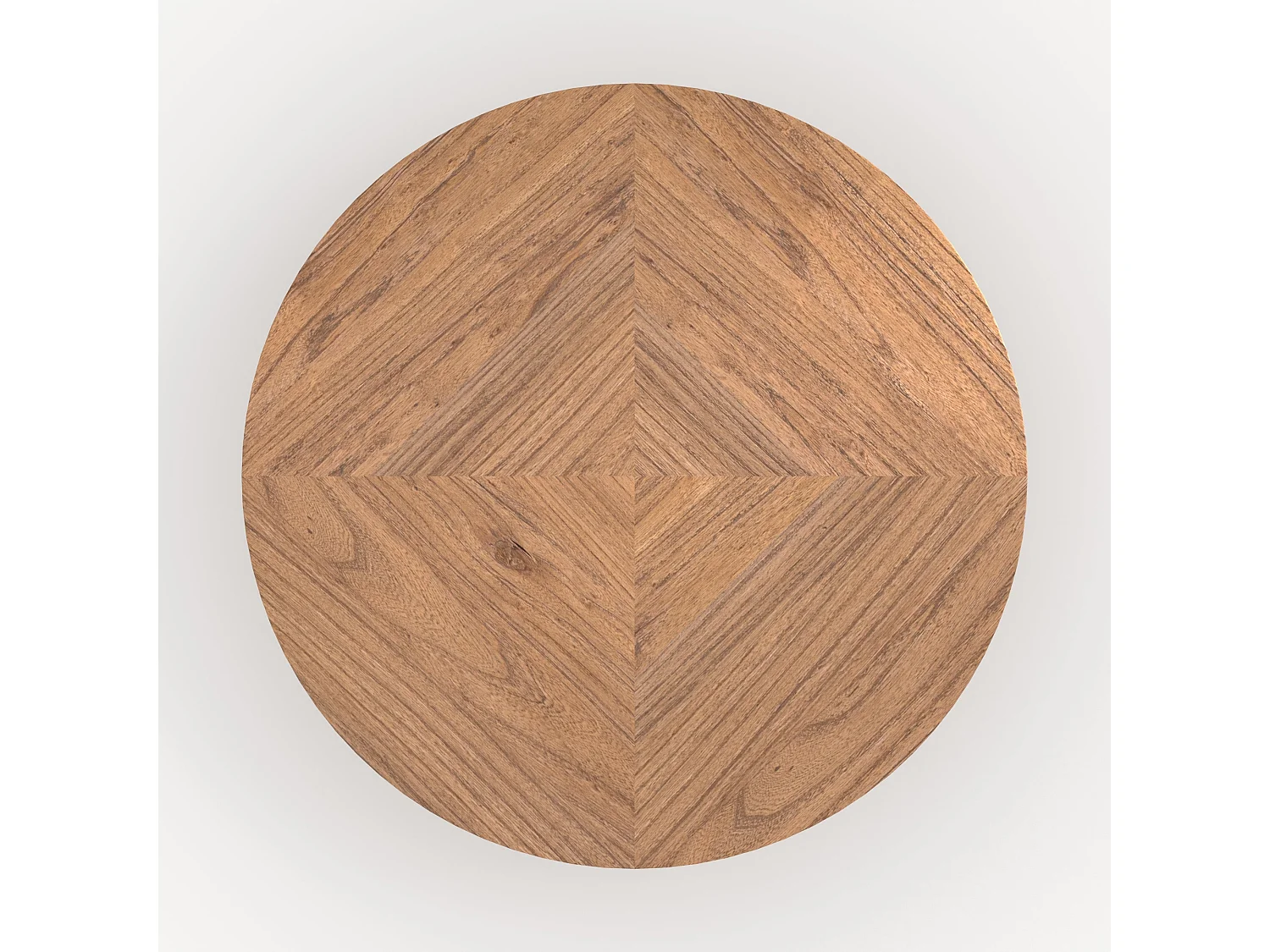 Mesa de centro redonda de madera de olmo - Garance