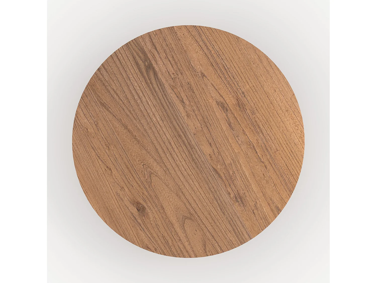 Mesa de centro redonda de madera de olmo - Paula