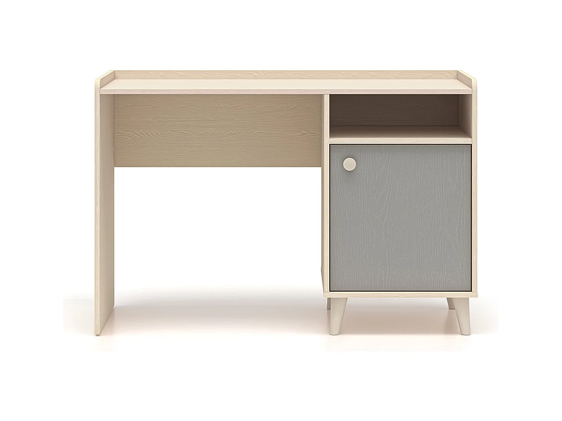 Alycia Beige en Grijs 1-deurs bureau