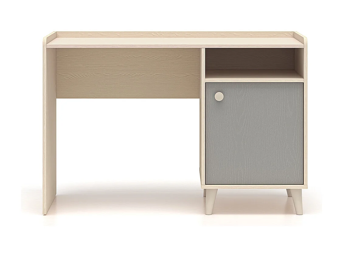Bureau 1 porte Alycia Beige et Gris