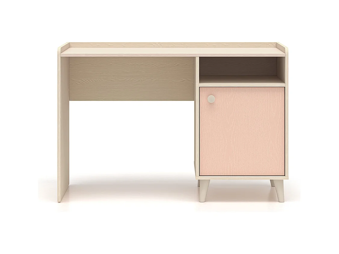 Bureau 1 porte Alycia Beige et Rose