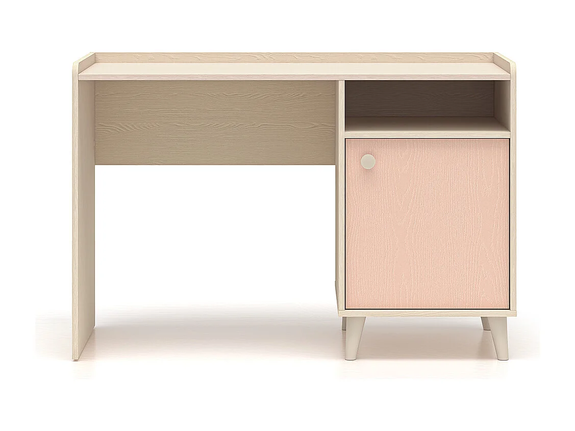 Bureau 1 porte Alycia Beige et Rose