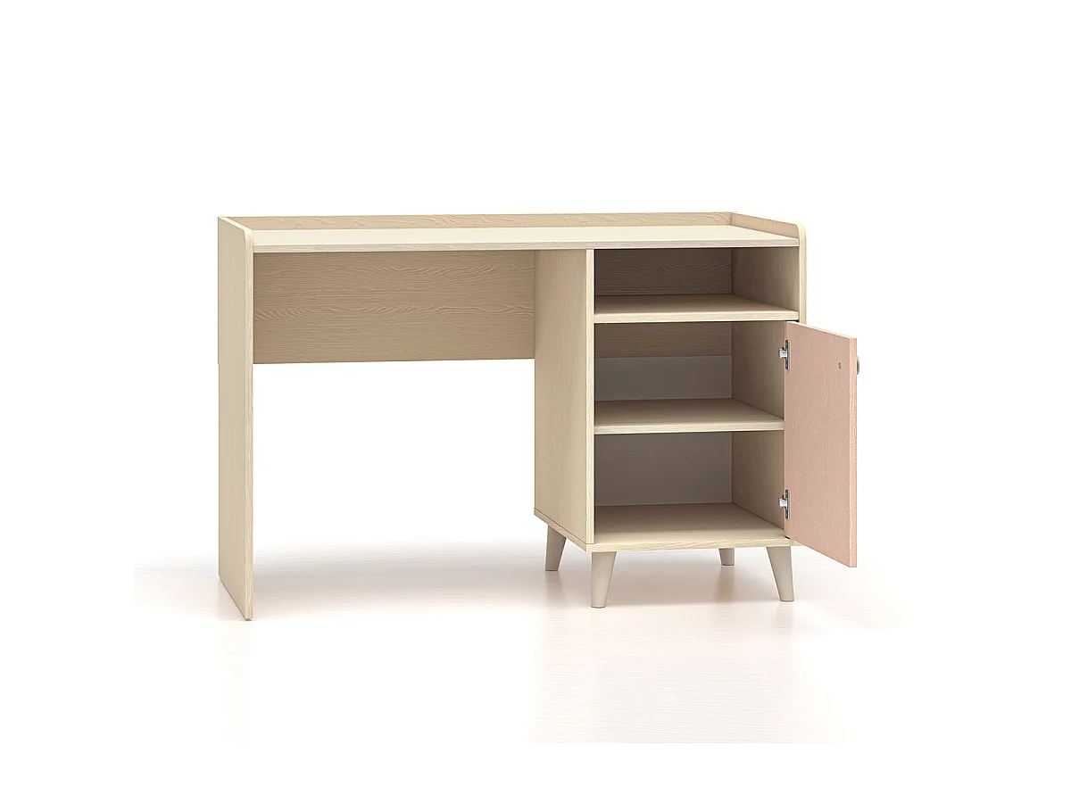 Alycia Beige og Pink 1-dørs skrivebord