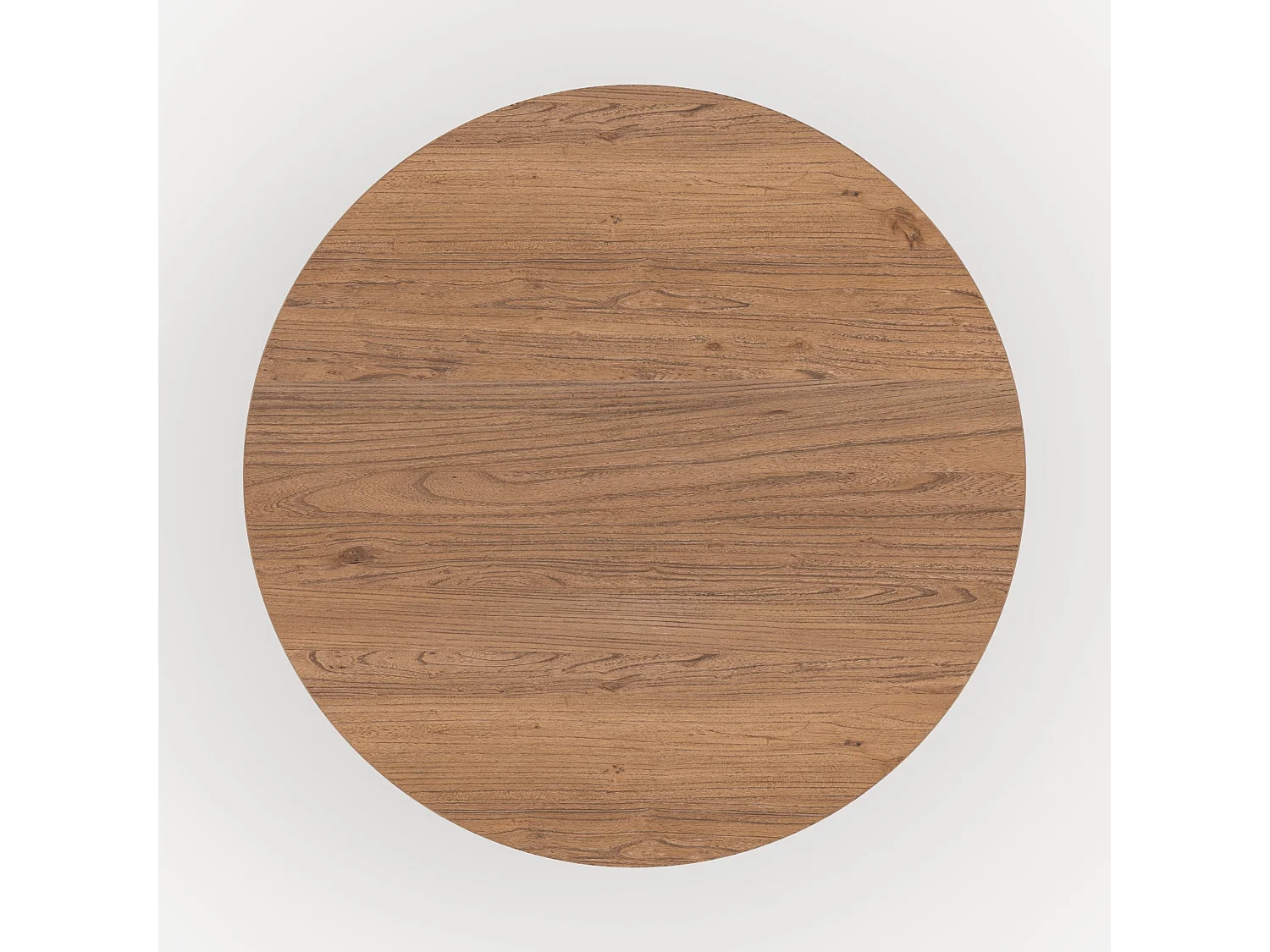 Mesa redonda de madera de olmo 4 personas - Gulia