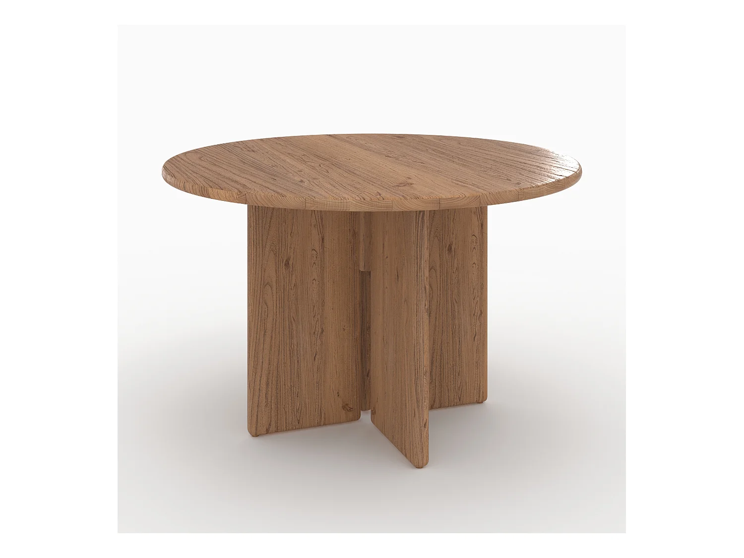 Table ronde en bois d'orme 4 personnes - Gulia