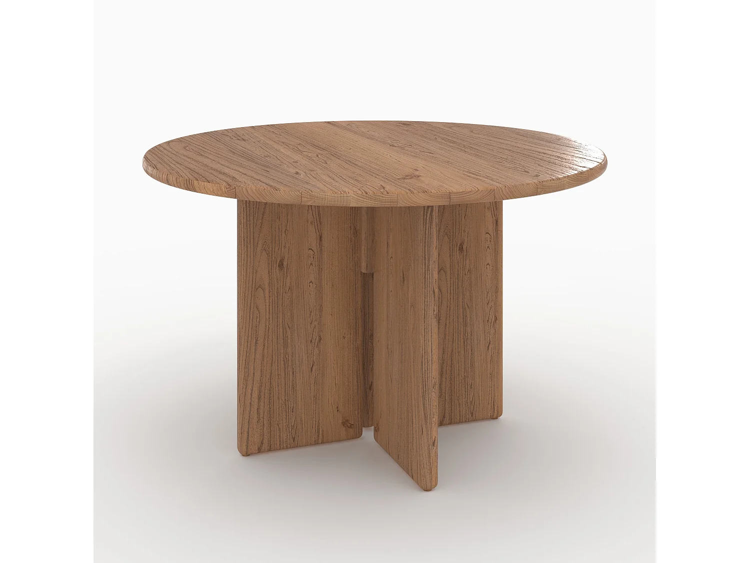 Tavolo rotondo in legno di olmo 4 persone - Gulia