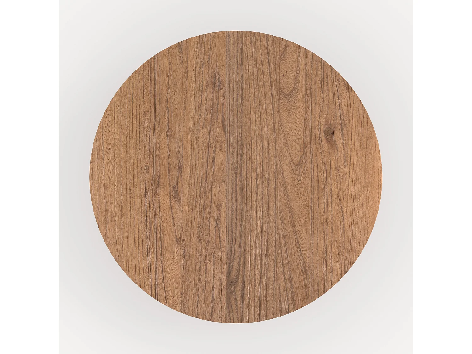 Mesa redonda de madera de olmo 4 personas - Gaston