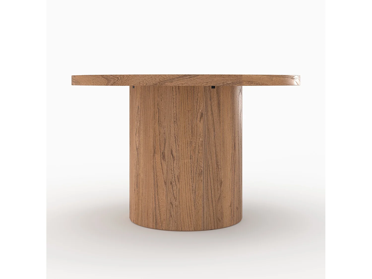 Mesa redonda de madera de olmo 4 personas - Gaston