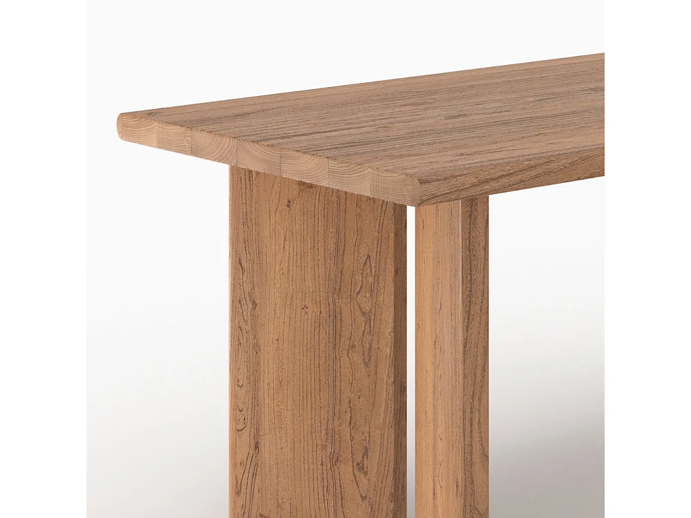 Table rectangulaire en bois d'orme 8 personnes - Albane