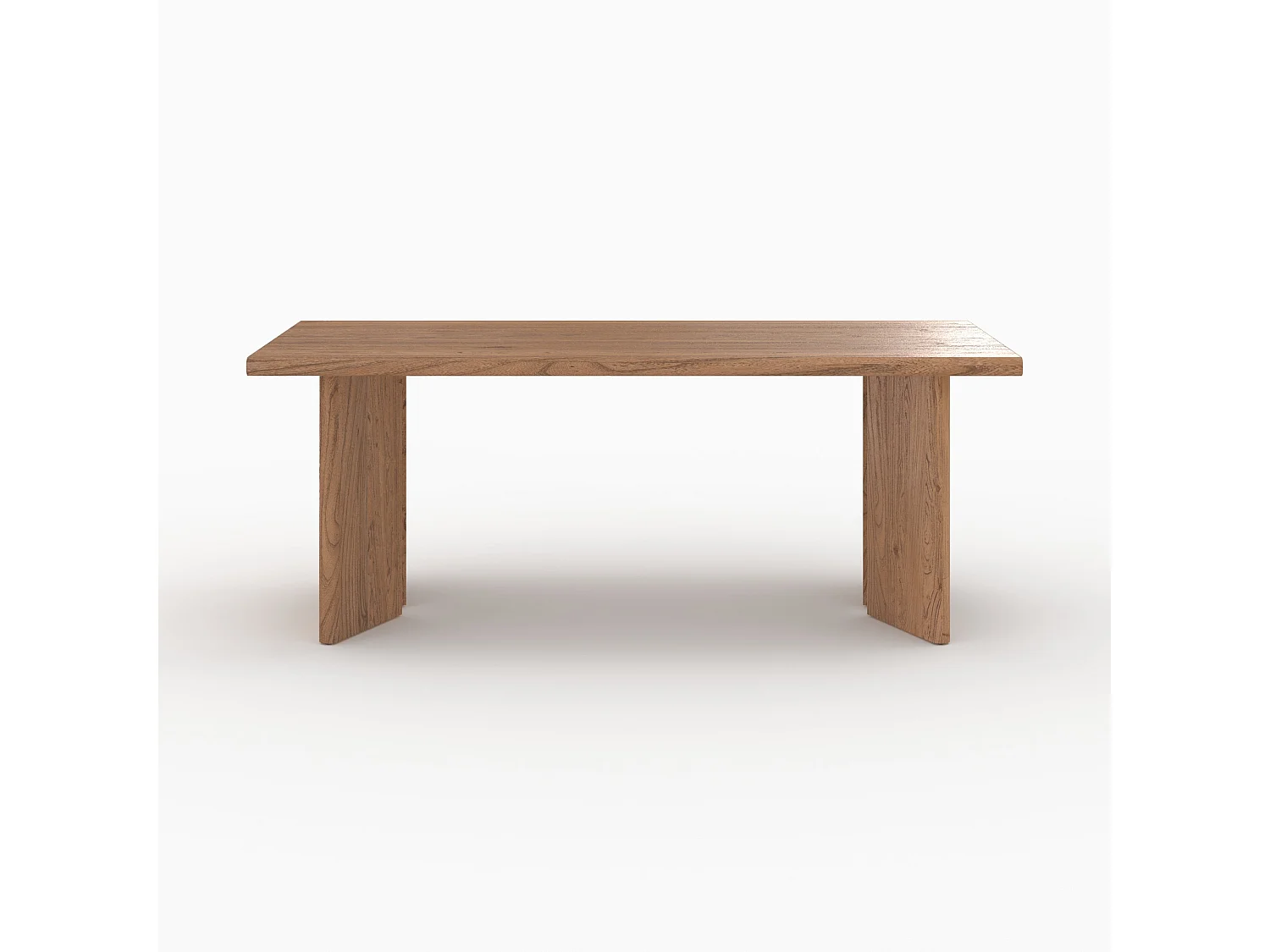 Table rectangulaire en bois d'orme 8 personnes - Albane