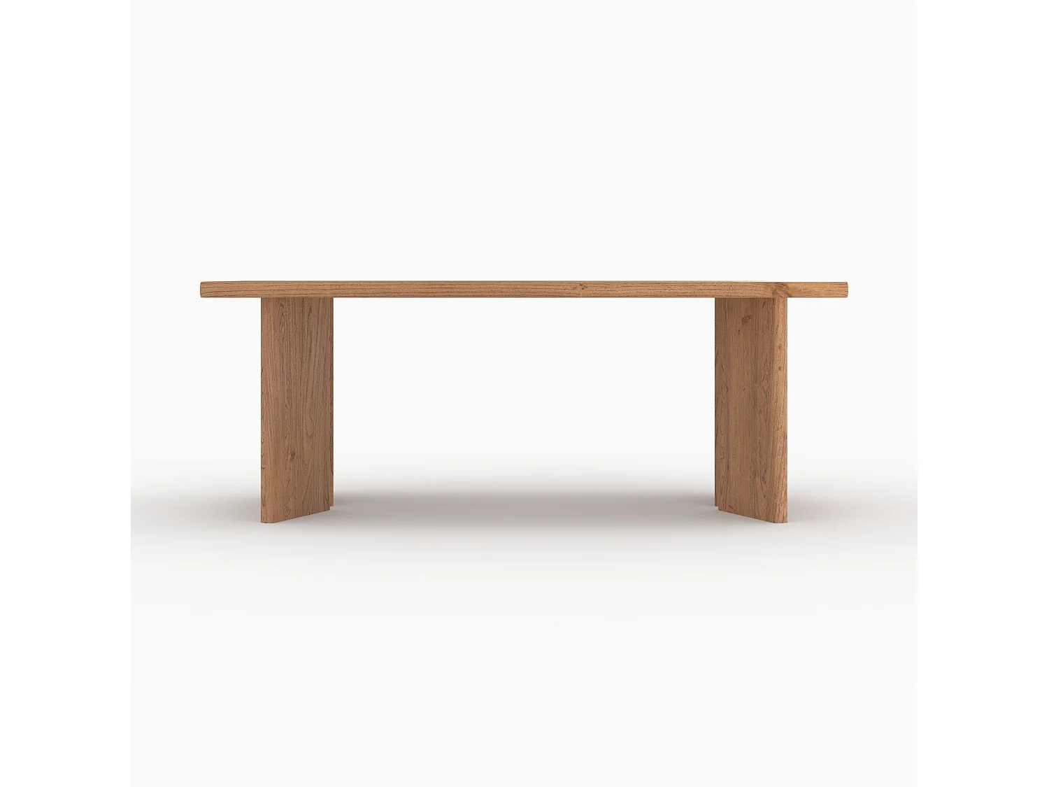 Table rectangulaire en bois d'orme 8 personnes - Albane