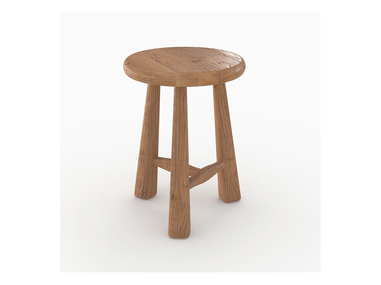 Tabouret en bois d'orme H42 - Toby