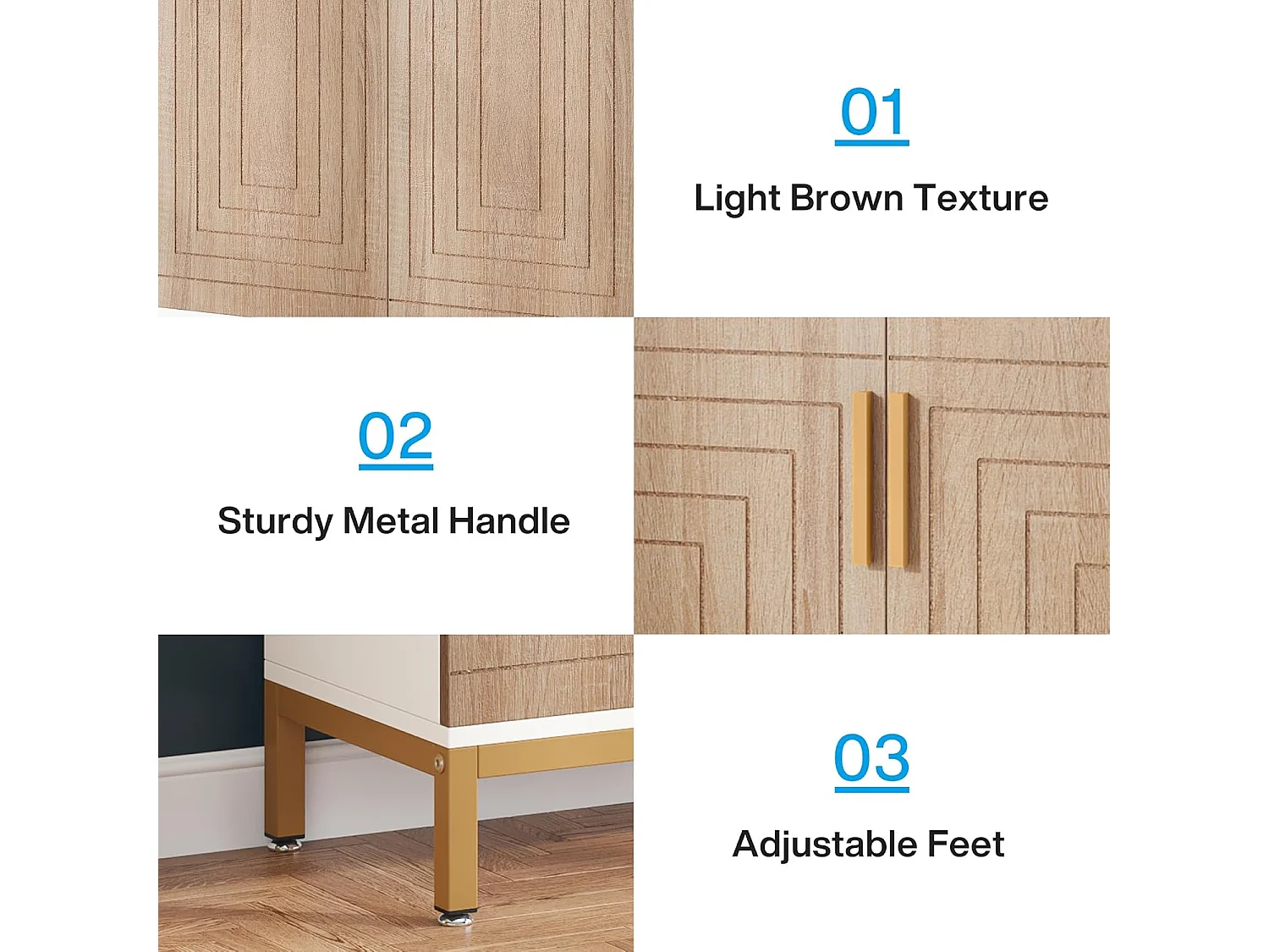 Armário para sapatos para 20 pares de sapatos - Grande estante de sapatos autoportante para entrada com 2 portas e 5 prateleiras - Branco