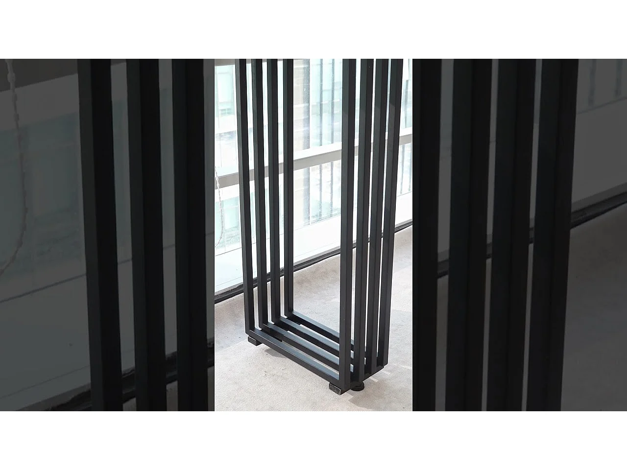 Console Entree, Console Entree Couloir Table d'entrée avec Cadre métallique élégant de Style Industriel, 140 cm, Marron