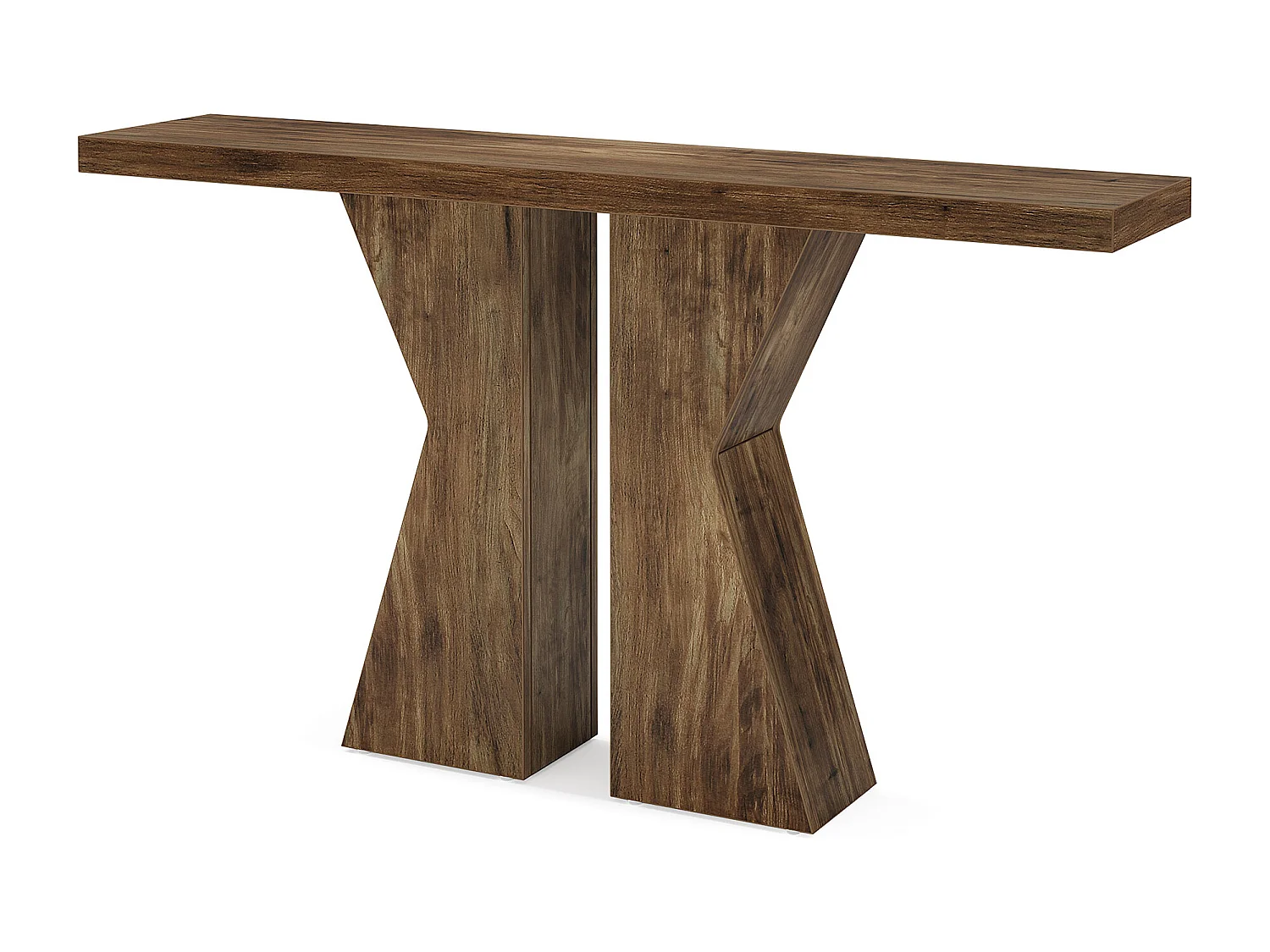 Landstedsbord til entré, konsolbord bag sofaen, smalt entrébord, entrébord med K-formet stel