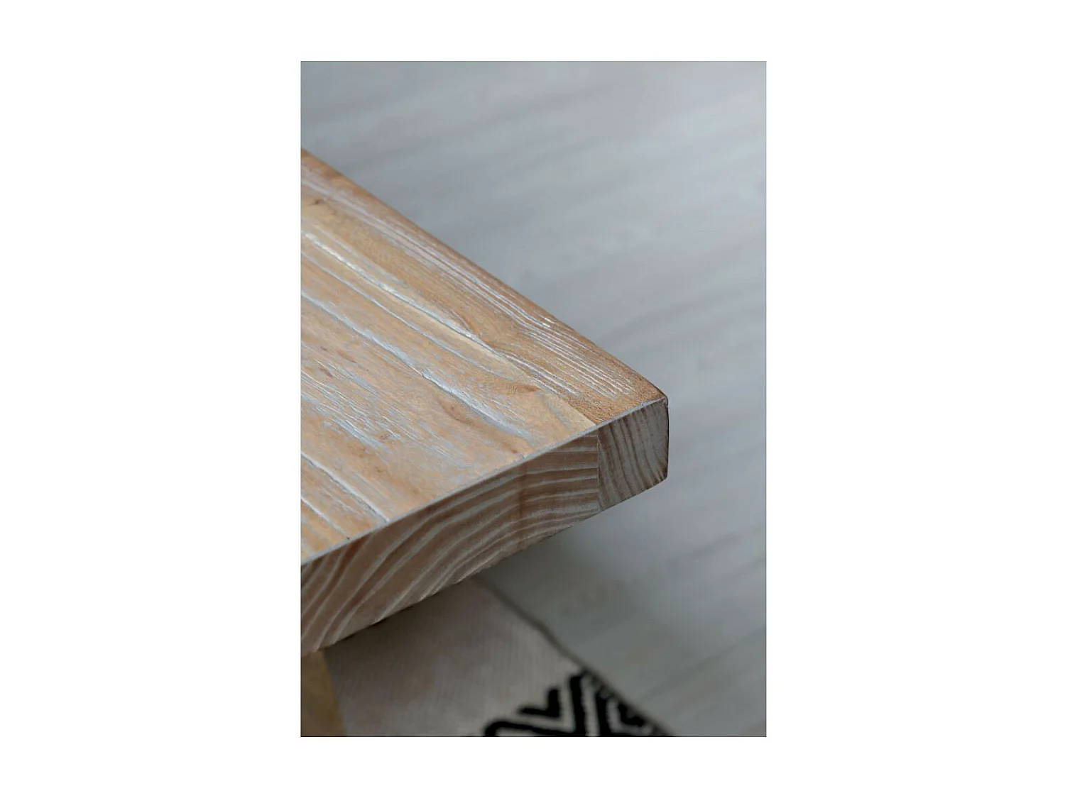 Banc en bois recyclé marron 180 x 32 x 45 cm