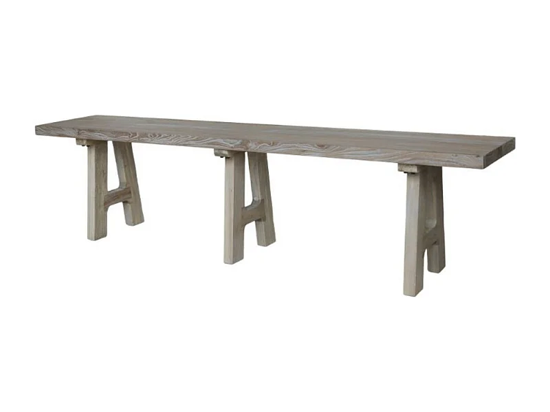 Banc en bois recyclé marron 180 x 32 x 45 cm