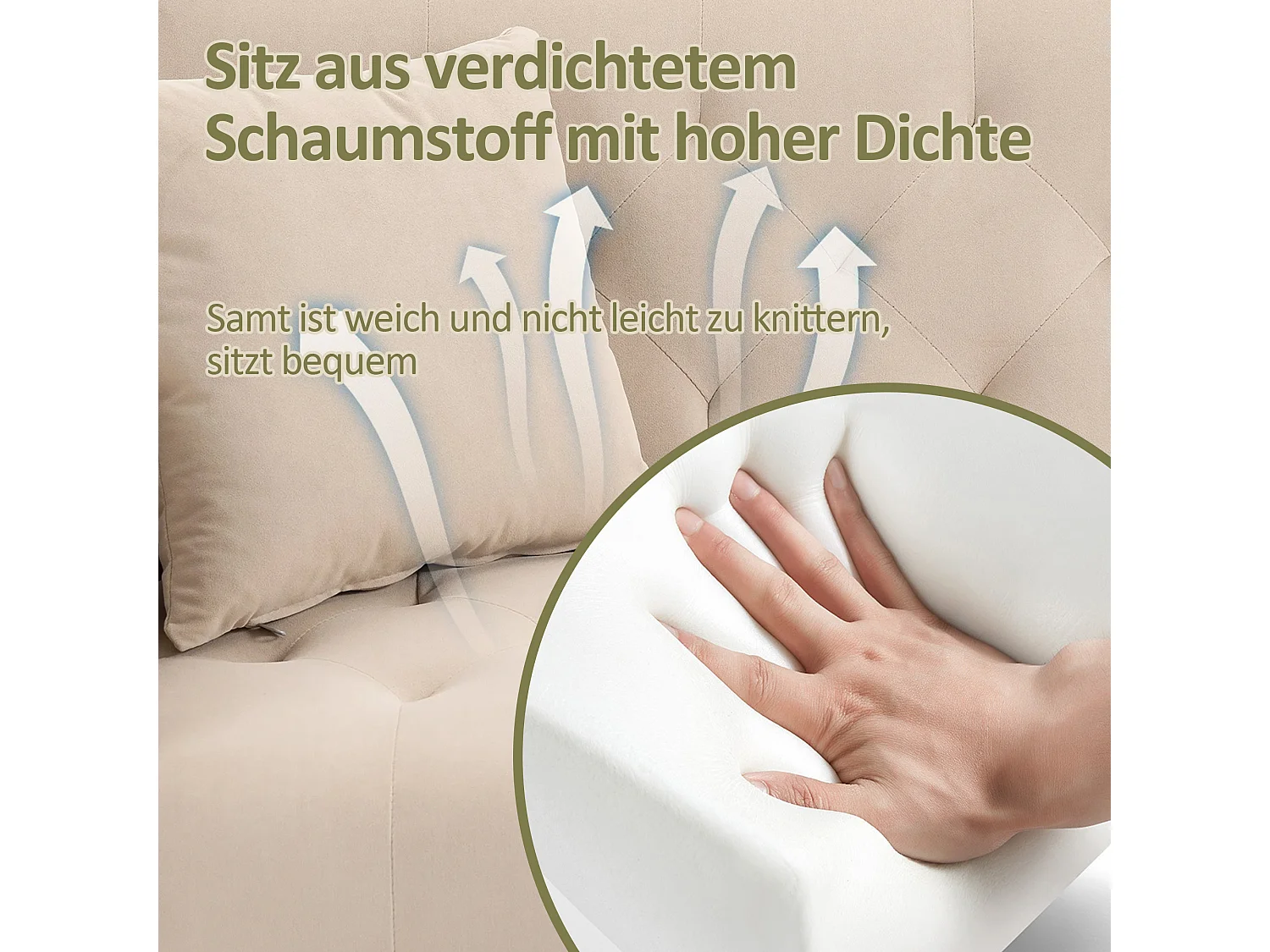 Canapé Multifonctionnel, Lit Escamotable, Avec Porte-gobelet, Pour Salon