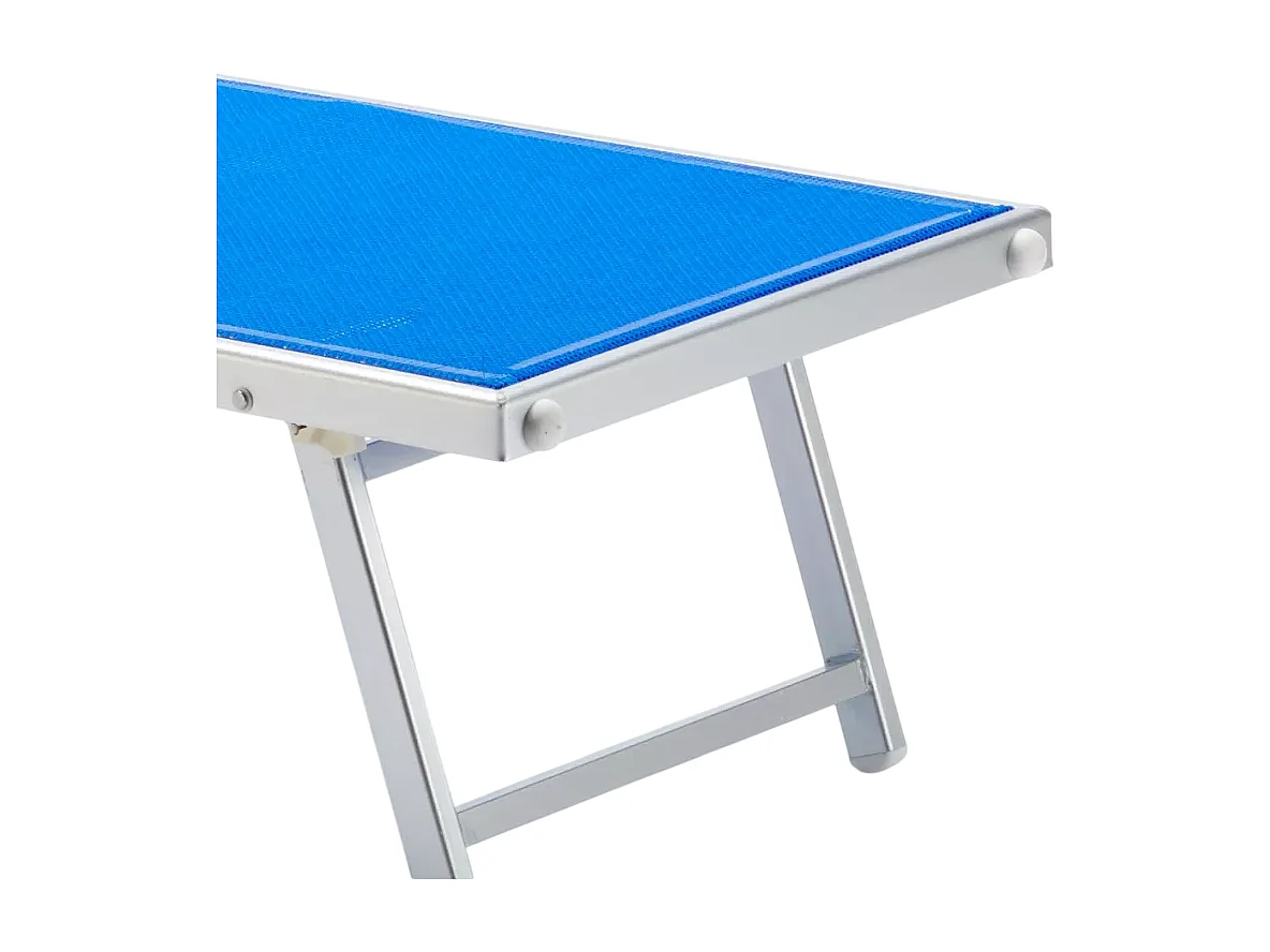 Professionelle Sonnenliege Aluminium Italia - Blau