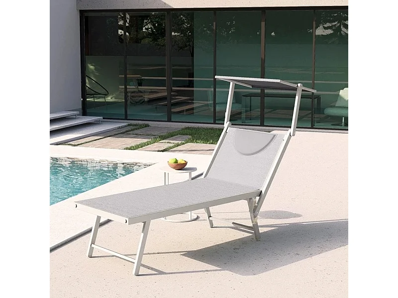 Lettino prendisole professionale da spiaggia robusto alluminio Phuket