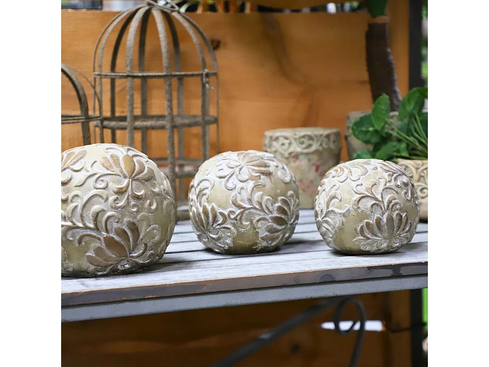 Boule décorative motifs "Arabesques" Ø.15 cm