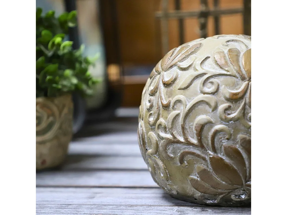 Boule décorative motifs "Arabesques" Ø17.5 cm