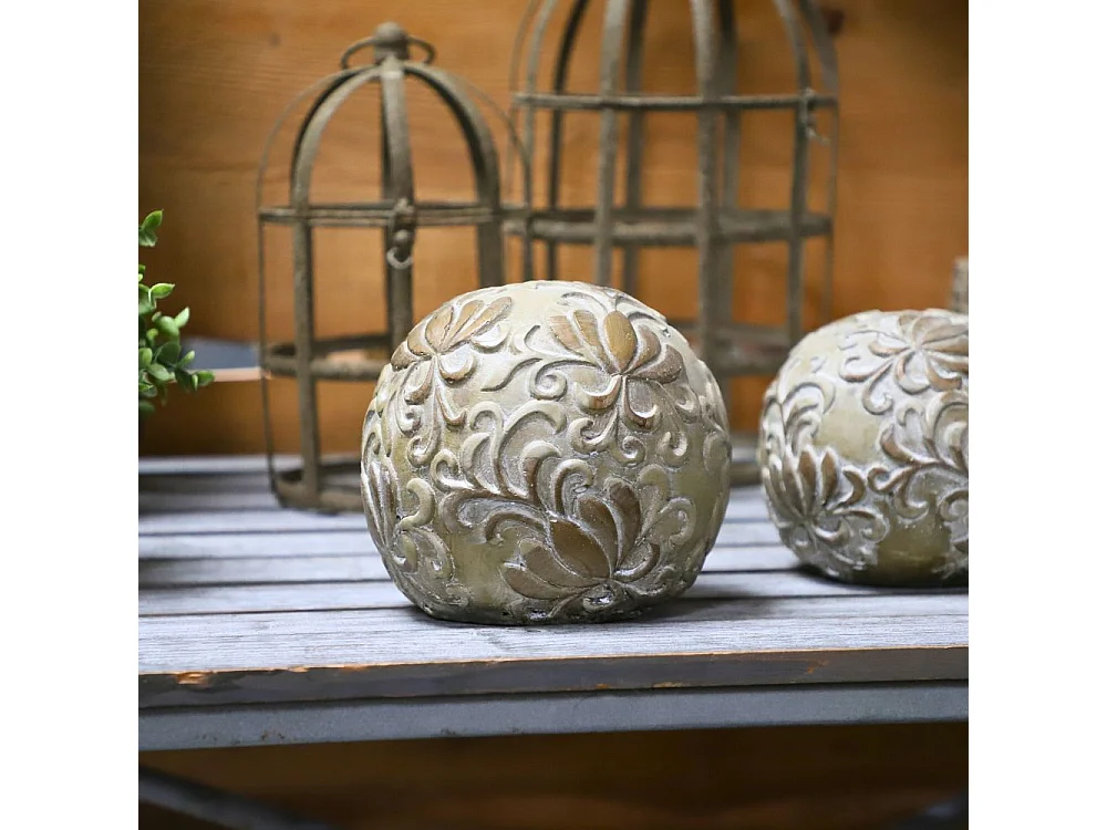 Boule décorative motifs "Arabesques" Ø17.5 cm