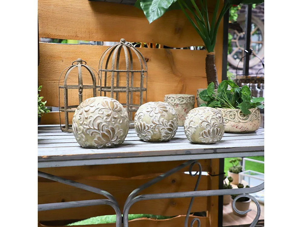 Boule décorative motifs "Arabesques" Ø13.5 cm