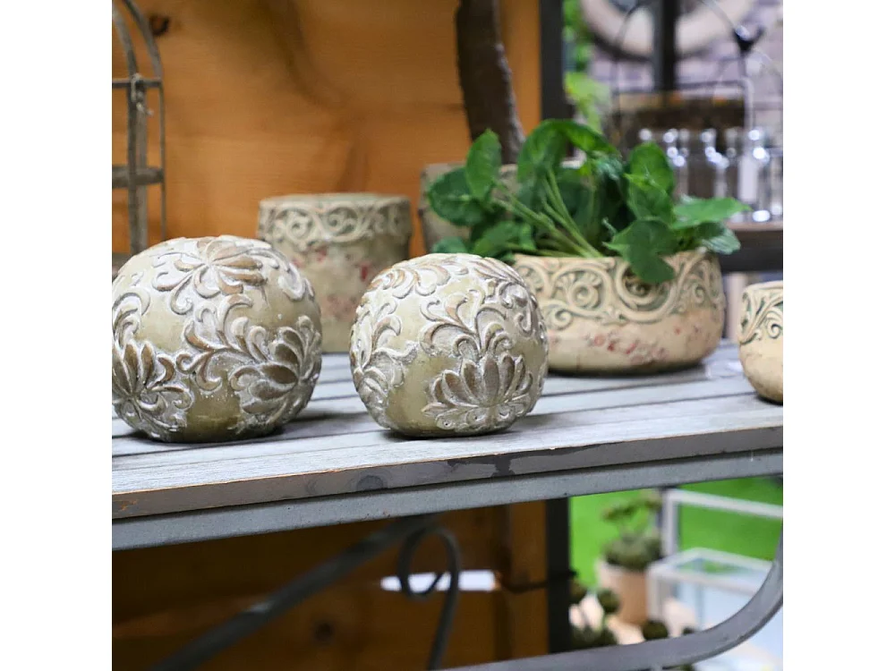 Boule décorative motifs "Arabesques" Ø13.5 cm