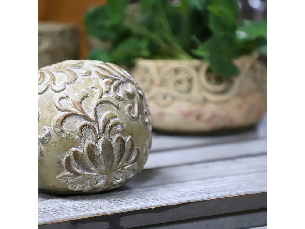 Boule décorative motifs "Arabesques" Ø13.5 cm