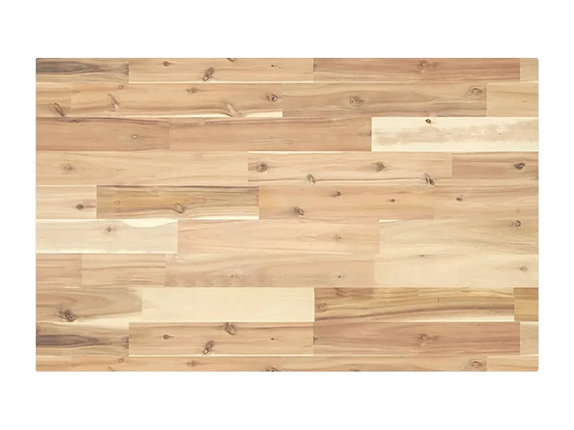 Estante de lavabo de pared acero y madera maciza de acacia