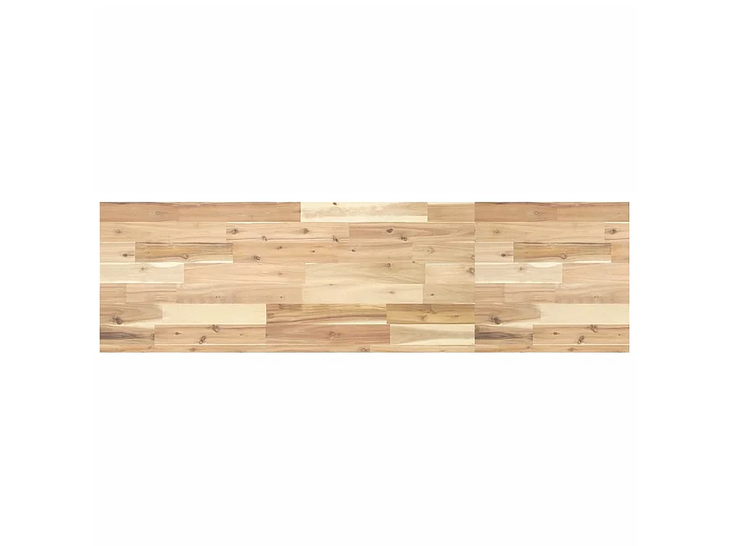 Estante de lavabo de pared acero y madera maciza de acacia