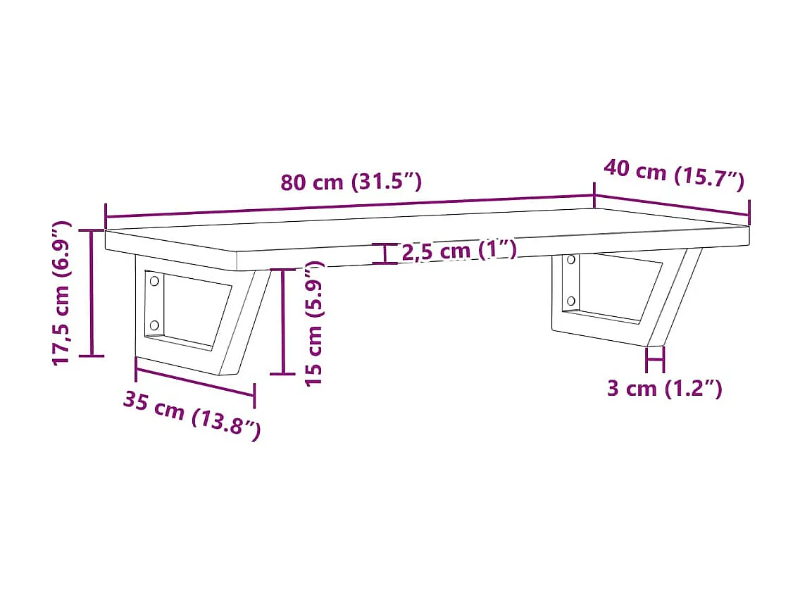 Badkamer wandschap staal en massief beukenhout