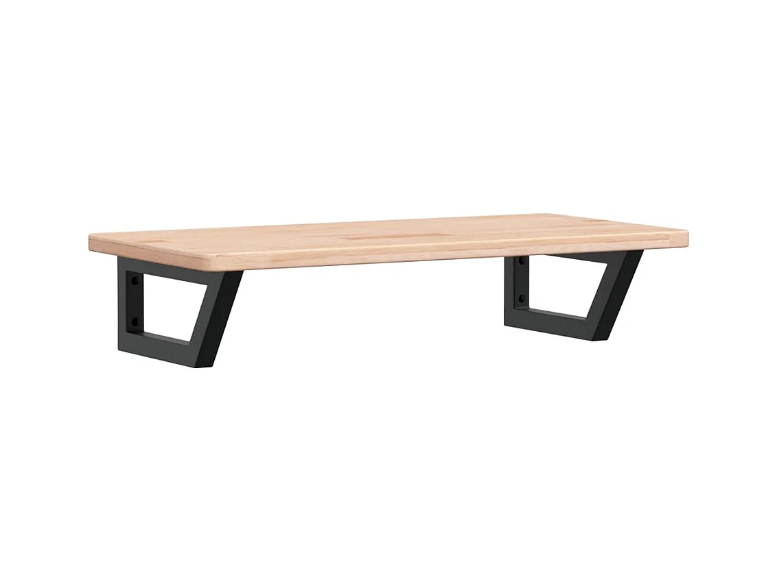 Badkamer wandschap staal en massief eikenhout