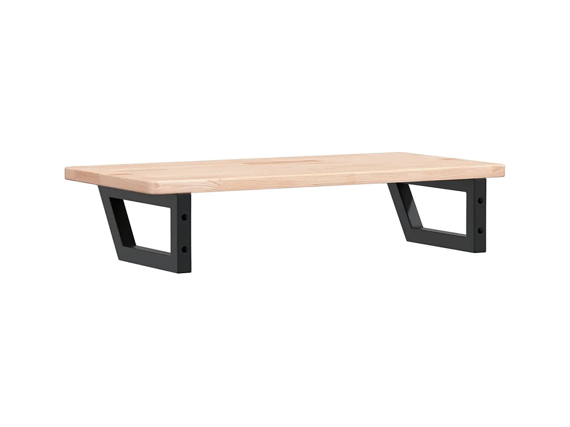Badkamer wandschap staal en massief eikenhout