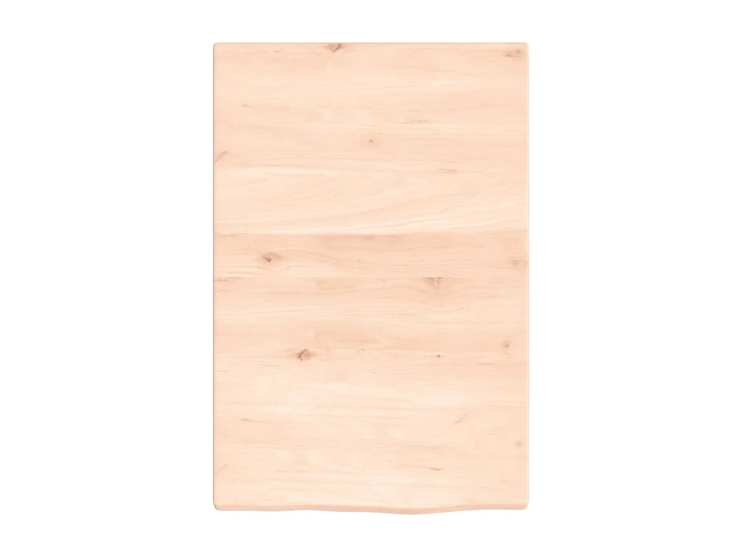 Étagère de vasque murale acier et bois de chêne massif