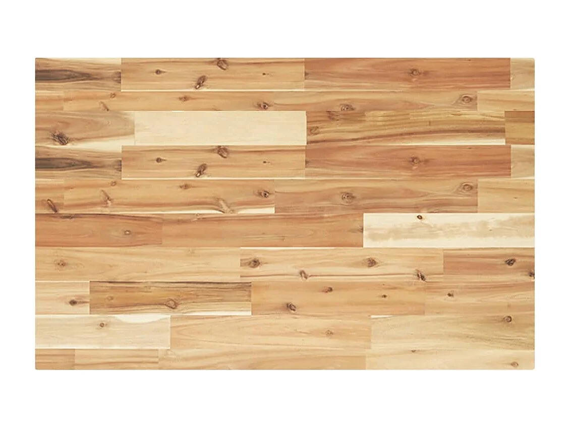 Estante de lavabo de pared acero y madera maciza de acacia